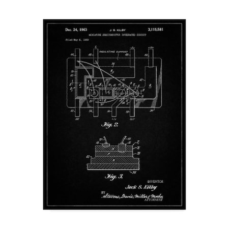 Cole Borders 'First Integrated Circuit' Canvas Art,14x19